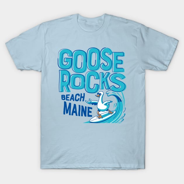 Goose Rocks Beach Maine T-Shirt by Alexander Luminova